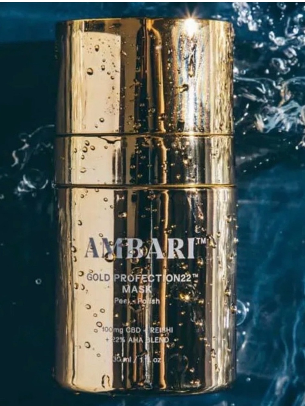 AMBARI Gold Protection Mask – Hydrating Face Mask in Gold